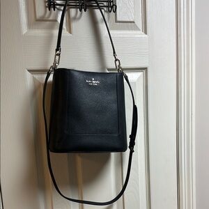 Kate Spade Black Pebbled Leather Crossbody Bag